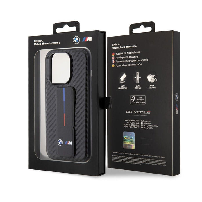 BMW M Grip stand Carbon Case For iPhone 15 Pro Max