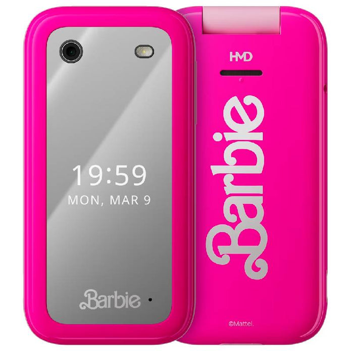 HMD Barbie Flip Phone 64MB RAM, 128MB - Pink