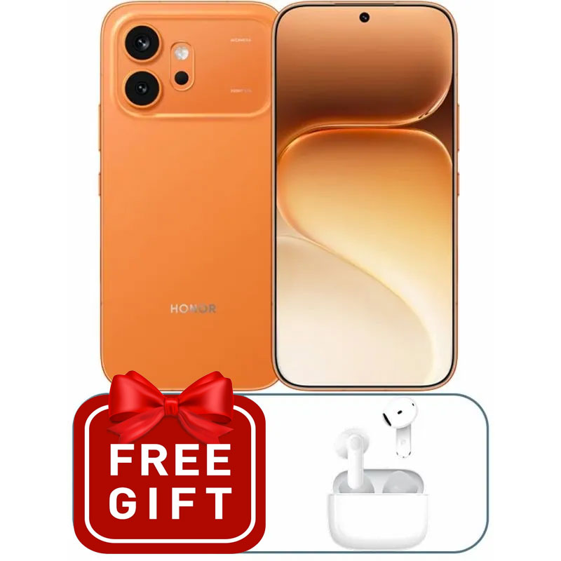 Honor 600 , Dual SIM , 5G , 256GB , 12GB , Orange (EARBUDS X7E ACTIVE+ COVER)
