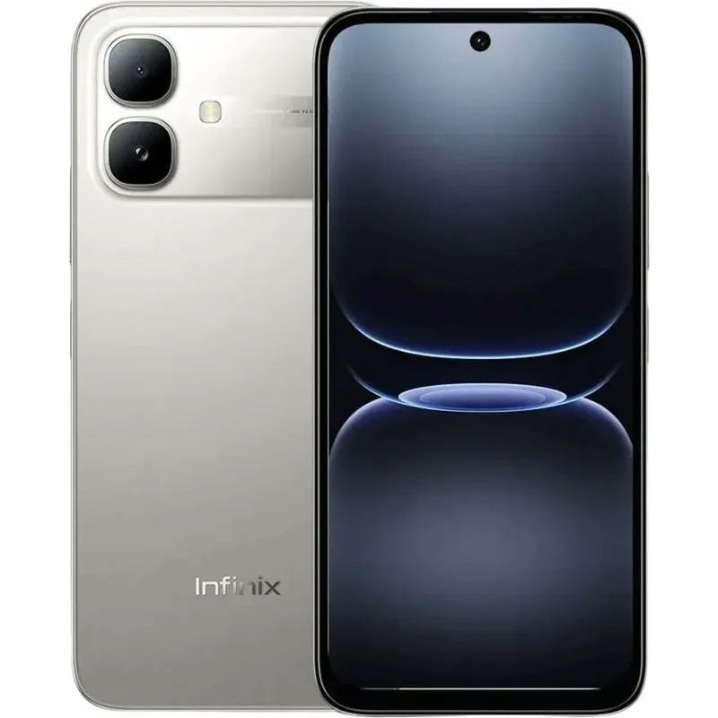 Infinix Smart 20 Dual SIM, 128GB, 4GB RAM, 4G LTE - Polaris Titanium
