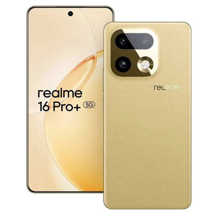 realme 16 Pro+ 5G , 256GB , 12GB RAM - Gold with ( free gift realme watch 5 )
