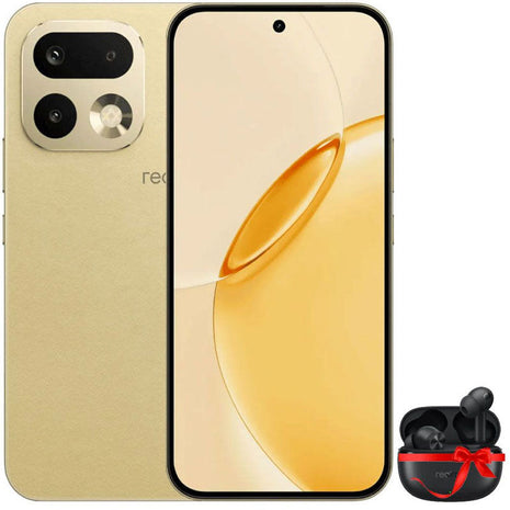 Realme 16 Pro , 12GB RAM , 256GB - Gold with (Free gift realme buds T200X)