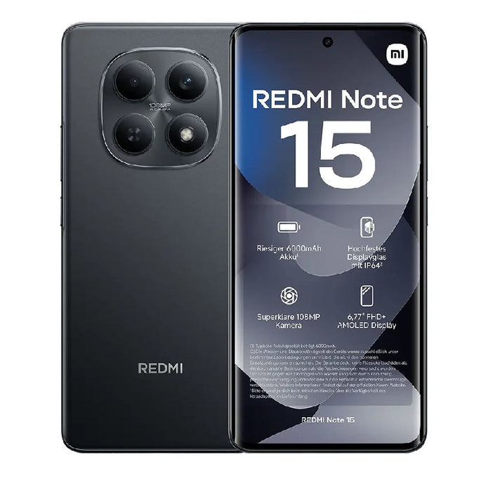 Xiaomi Redmi Note 15 4G, 8GB Ram, 256GB - Black