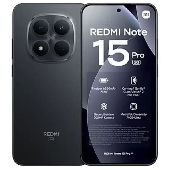 Xiaomi Redmi Note 15 Pro 5G, 12GB Ram, 512GB - Black